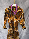 Vestido camisero corto África