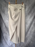 Pantalón pareo rayas beige
