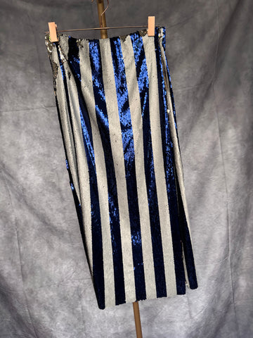 Falda lentejuelas rayas