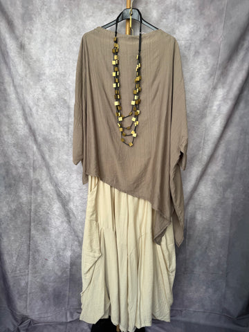 Blusa Zádar taupe