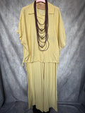 Conjunto rayas amarillo