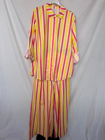 Camisa rayas amarilla