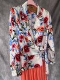 Blusa flores blanca