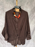 Camisa pana chocolate