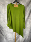 Camiseta Asimétrica Verde
