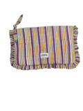 Bolso Mano / Neceser Rayas Mostaza