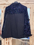 Camisa/ Sobrecamisa lentejuelas negra