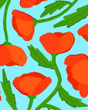 Abanico Amapolas