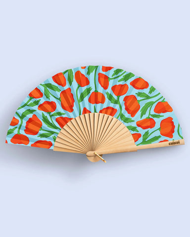 Abanico Amapolas