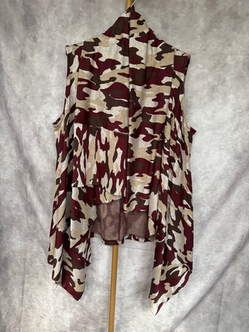 Chaleco camuflaje burdeos