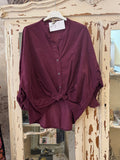 Camisa micropana burdeos