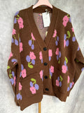 Chaqueta punto flores