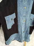 Chaqueta punto combinada con vaquero