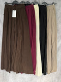 Pantalón palazzo micropana taupe