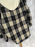 Camisa cuadros hombros descubiertos